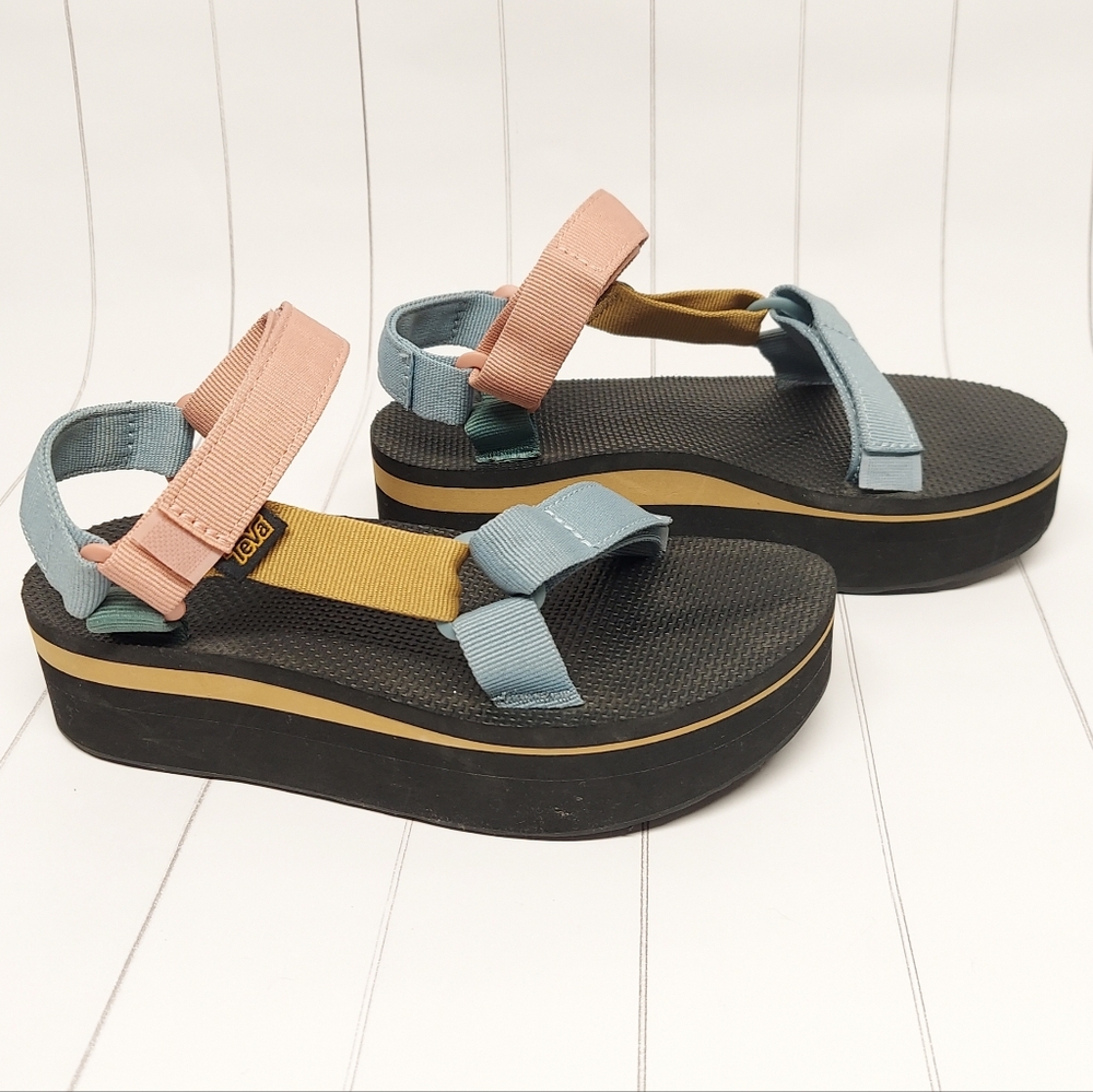 TEVA Pastel Platform Sandals